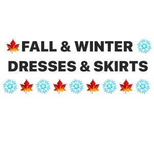 Fall & winter dresses & skirts